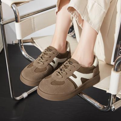 Августин коричневый обувь Dexun женская 2025 новая осень классическая обувь на платформе Forrest Gump повседневная спортивная обувь