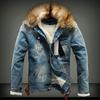 Autumn and Winter Men's Denim Jacket Plus Velvet Thickened Fit Denim Jacket Jacket Men