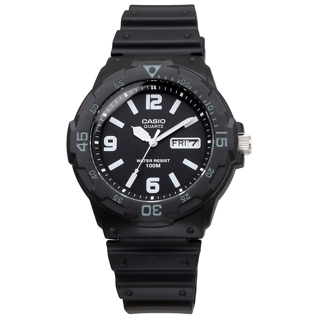 Casio Стандартные кварцевые часы MRW-200H-1B2V Мужские Черные