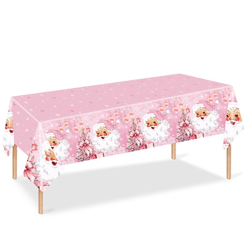 Рождественская одноразовая пластиковая скатерть с рисунком уродливого свитера с изображением пряничного человечка и оленя, водонепроницаемая, маслянистая, для вечеринки