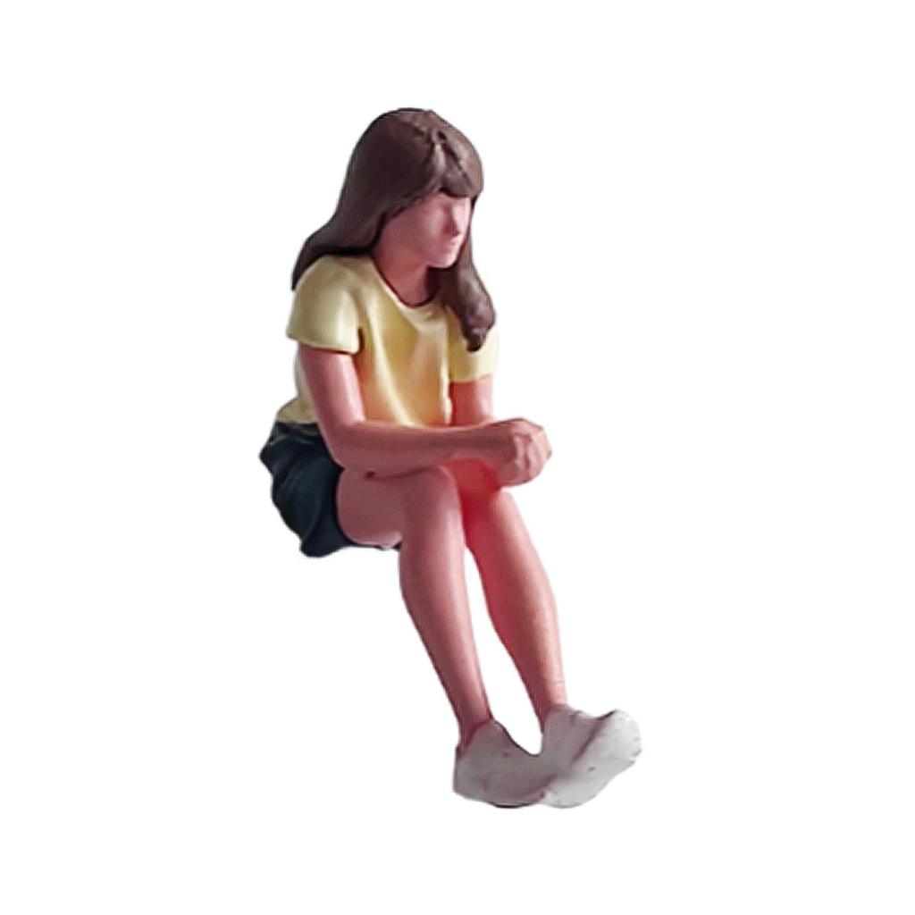 Диорама 1: 64 Фигурки людей Фотореквізит Смола Реалистичная Миниатюрная Модель Фигурки для Песочного Стола Микроландшафт Настольное Украшение