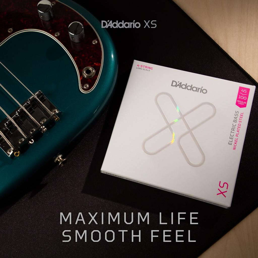 Струны для бас-гитары D'Addario XS с никелевым покрытием XSB45130SL 5-струнные Super Long Scale .045-.130