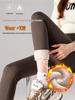 Snowflake Velvet High-Waisted Slimming Leggings: No Visible Lines, Tummy Control, Warm and Thick for Autumn/Winter.
