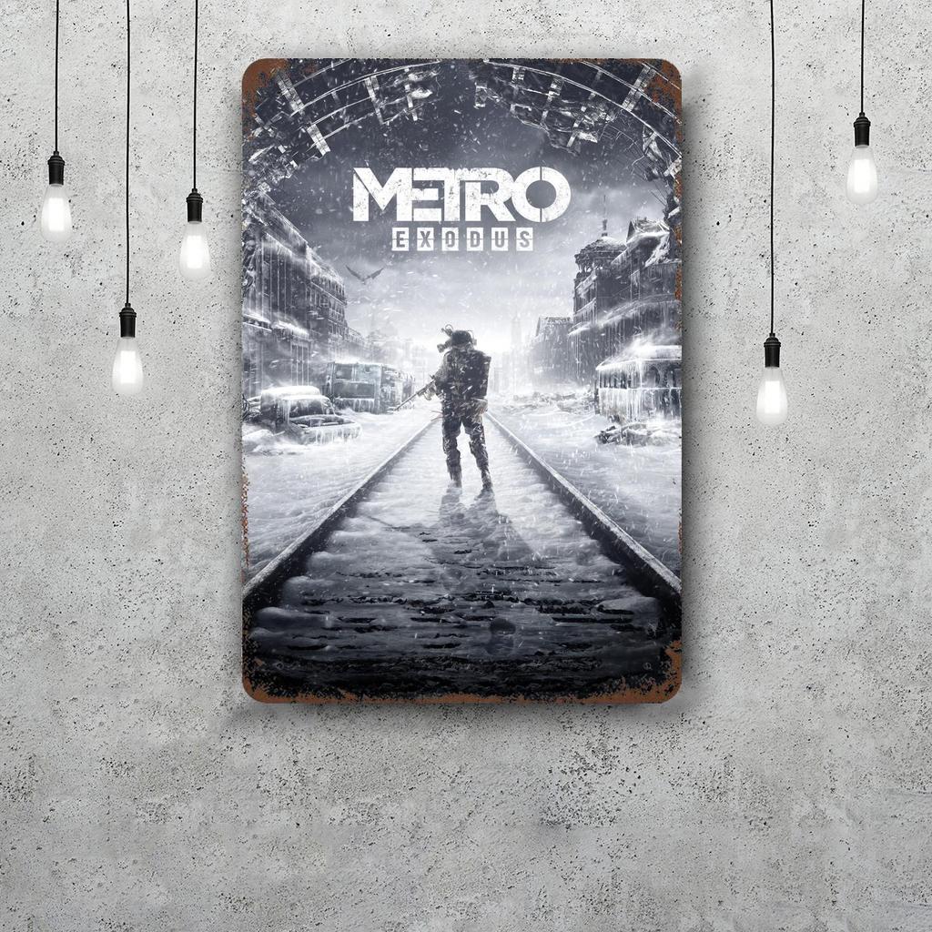 Металлопластины Metro Exodus настенный декор Винтажные жестяные таблички Капитан Металлический плакат Декор для бара паба клуба Настенное украшение