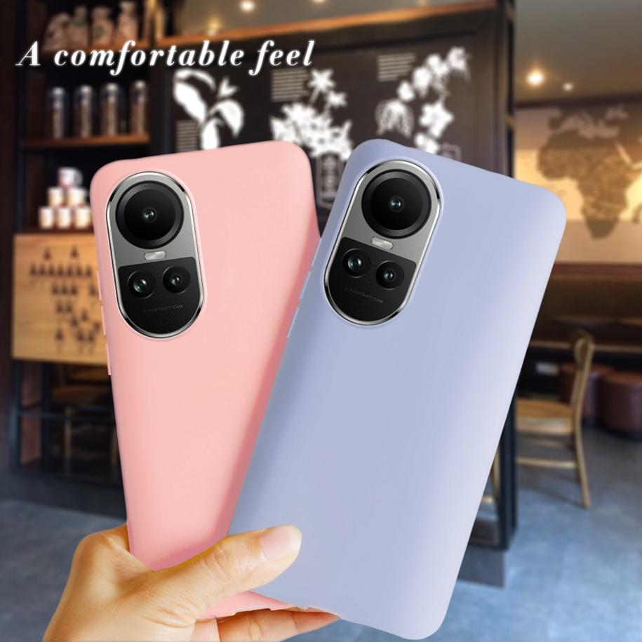 Чехол для OPPO Reno 10 Pro 5G CPH2525 Жидкий силиконовый чехол Мягкий ТПУ чехол для телефона Для OPPO Reno 10 Pro Plus Бампер Reno10 2023 Capa