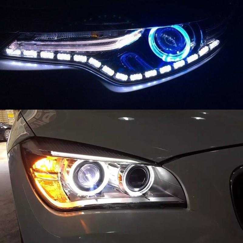 2 шт. светодиодные лампы «ангельские глазки» Halo Ring Light, автомобильные дневные ходовые огни, DRL, противотуманные фары, Стайлинг, декоративная лампа 12 В