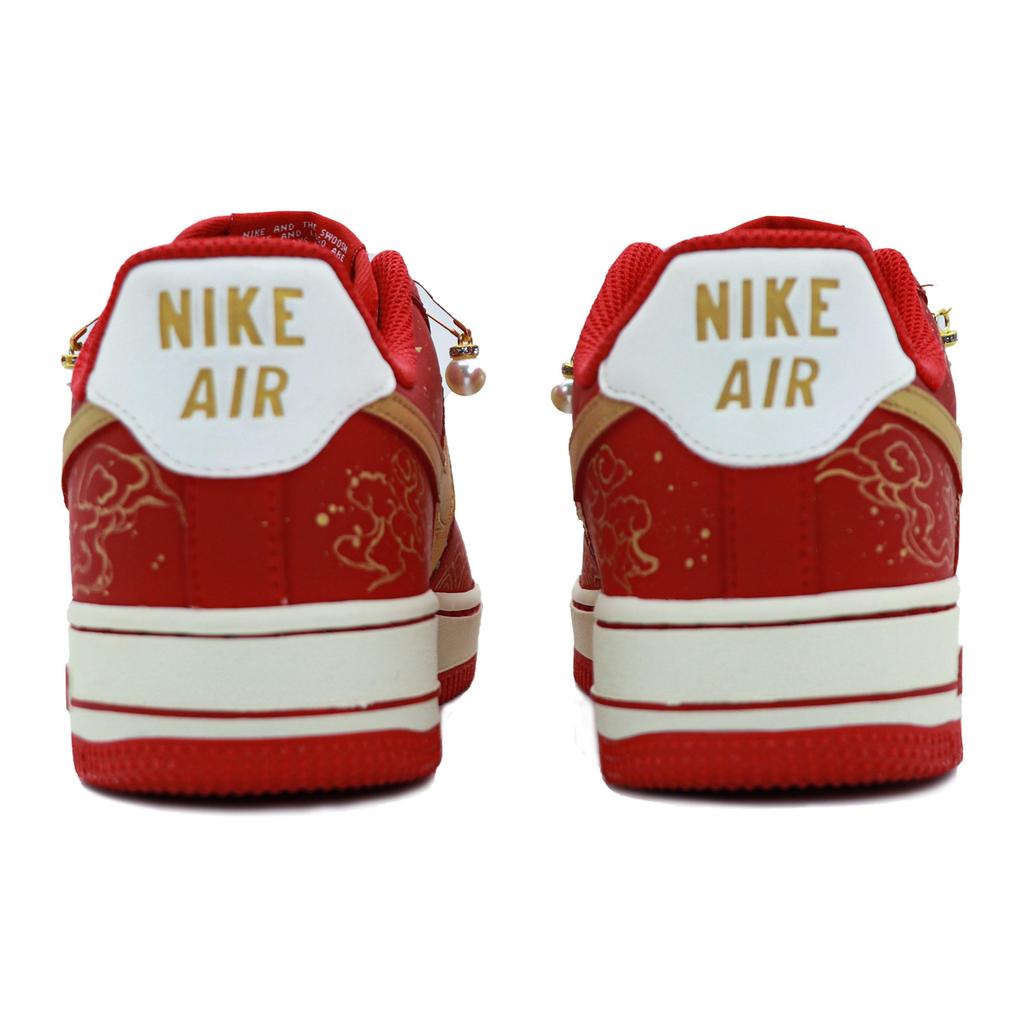 Nike Air Force 1 Нескользящие Балансирующие Низкие Скейтбордические Кроссовки Унисекс Красные Белые FN7439-133(Team147-)