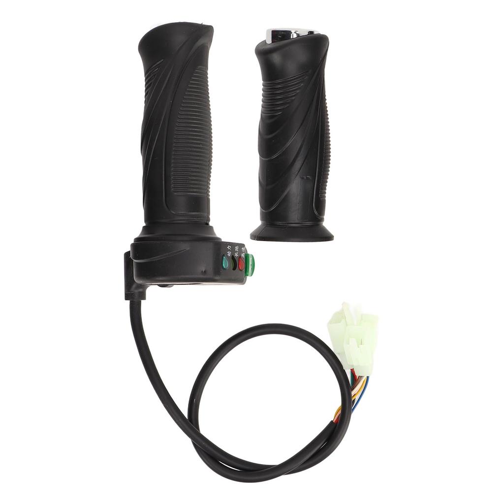 2PCS Electric Bicycle Throttle Grip Rubber Handlebar Twist Grip Universal Fit for Electric Bike Scooter
