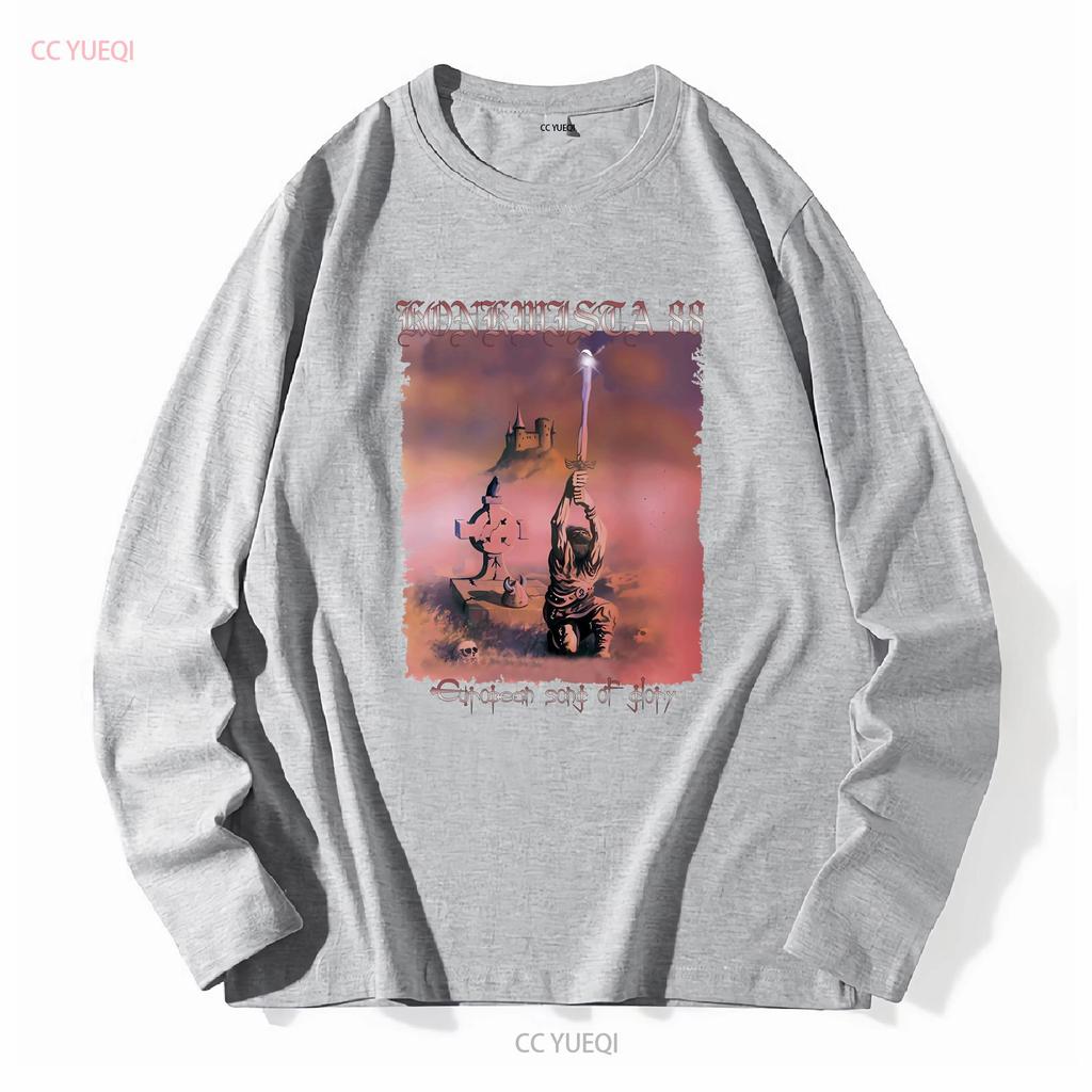 Новая Европейская Песня славы KONKWISTA 88 Классическая Футболка Мужская Женская S 5XL с длинным или коротким рукавом винтажная Стирка Дышащая Стильная