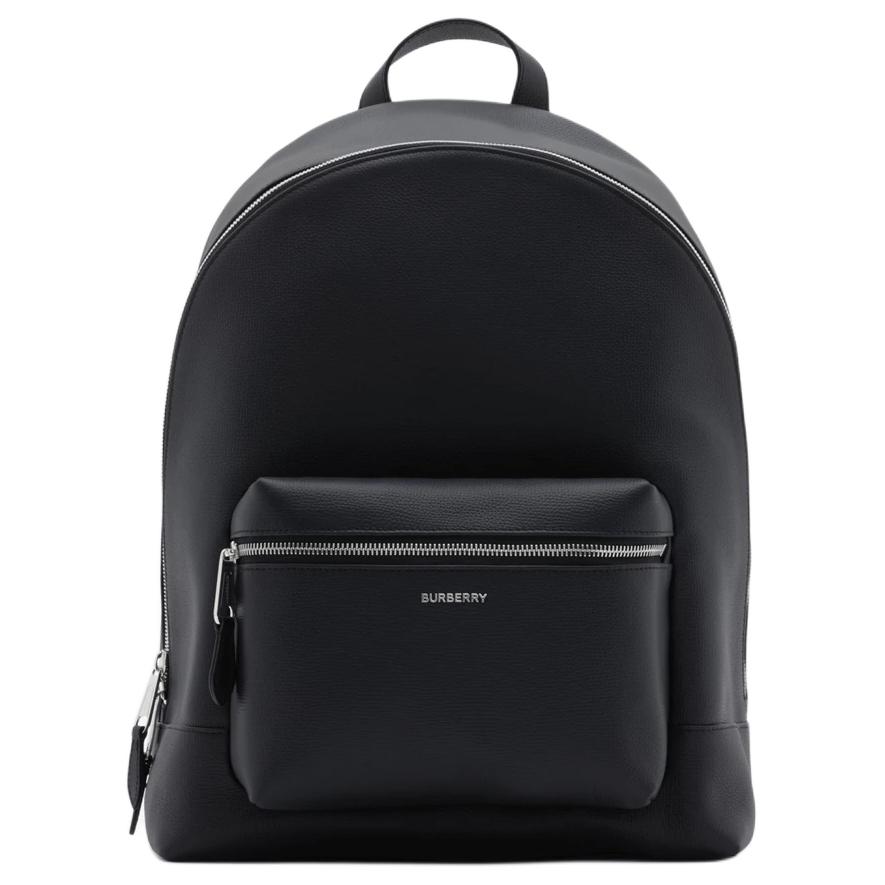Burberry Adjustable Mesh Shoulder Strap Zipper Closure Calfskin Backpack Men backpack Deep-Navy-Blue 80846171