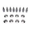 8Pcs Speaker Spike Pad Set Copper Height Adjustable Turntable Speaker Shock Absorption Feet Set for Amplifiers