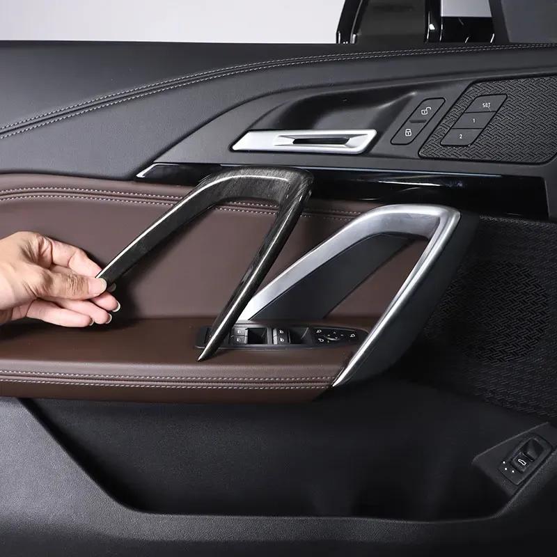 For BMW X1 IX1 U11 -2025 ABS Carbon Fiber Car Door Handle Cover Trim Interior Car Accessories