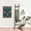 Funny Moose Metal Wall Sign Vintage Bathroom Decor Retro Home Accent
