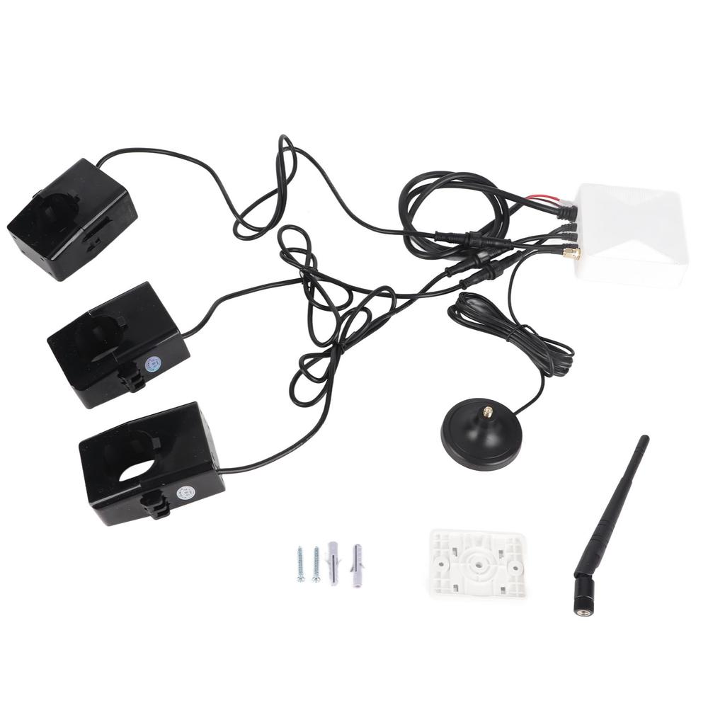 Трехфазный счетчик электроэнергии WiFi Мониторинг в реальном времени через приложение Умный монитор энергии с 3 датчиками тока 500А Уровня цепи 100-240В