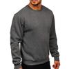 Autumn and Winter Plush Men's Sweater Men's Solid Color Round-neck Men's T-shirt