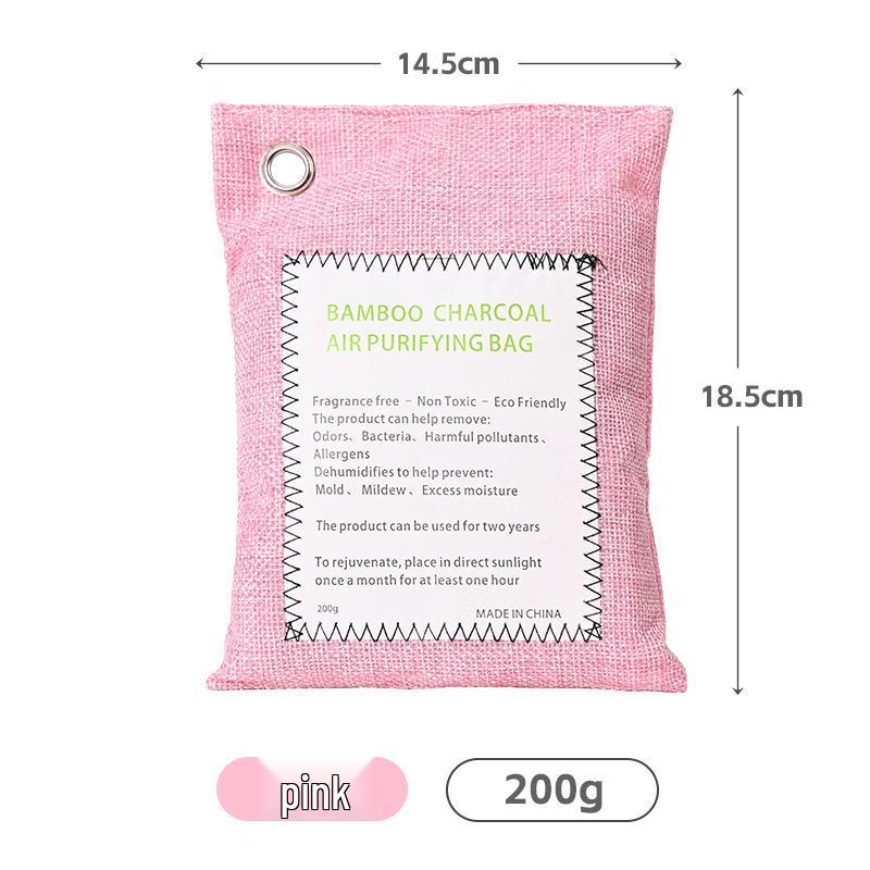 Дезодоратор для автомобиля с бамбуковым углем - 200 г мешок с активированным углем с логотипом на заказ