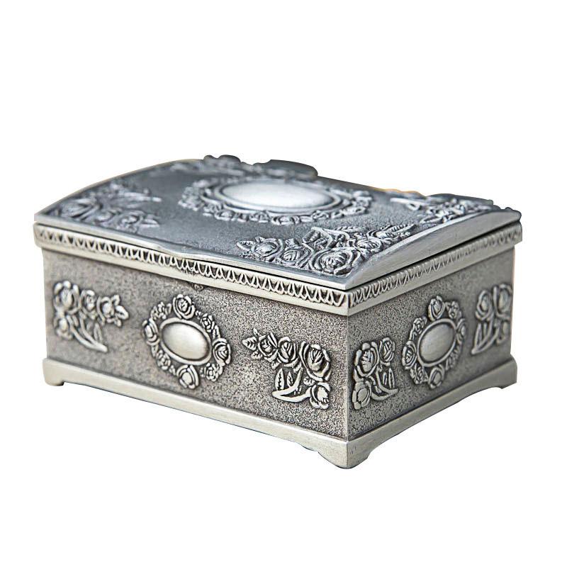Charming Small Rose Flower Design Jewelry Box For Rings Earrings Necklaces Gifts