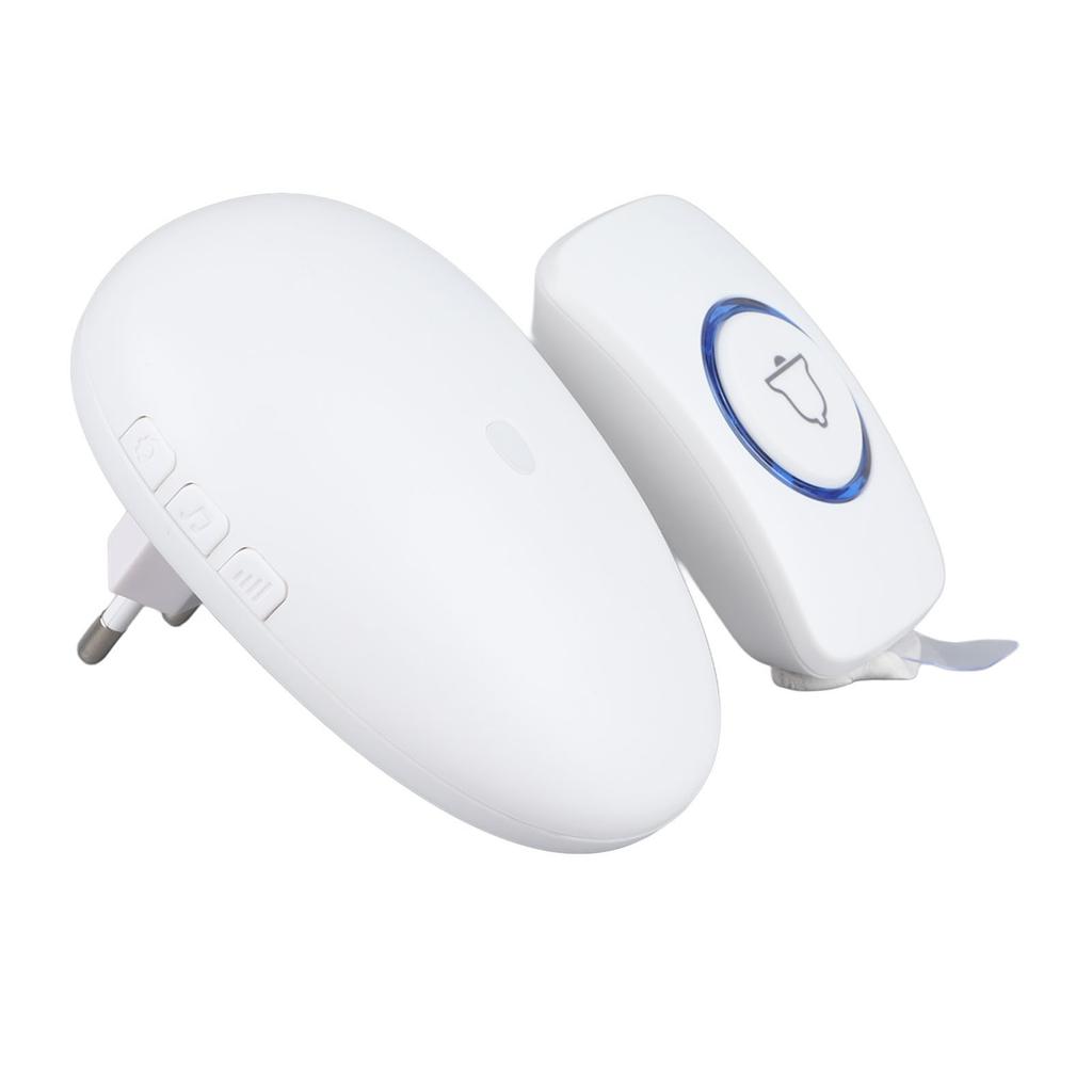 Wireless Doorbell Four Color Lights 0.5W 57 Ringtones Plug Type Cordless Door Bell