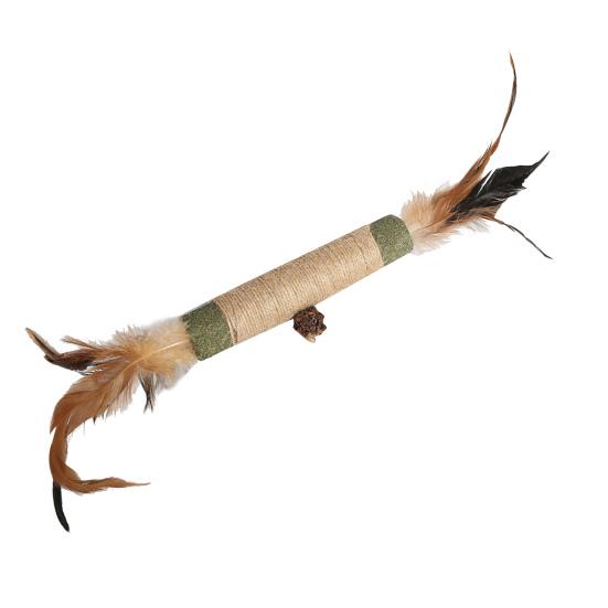 Cat Chew Toy Natural Silver Vine Dental Stick Cats Teeth Cleaning Self-play Toy Safe Catnip Chew Stick for Indoor Cats Playing Promotes Dental Health