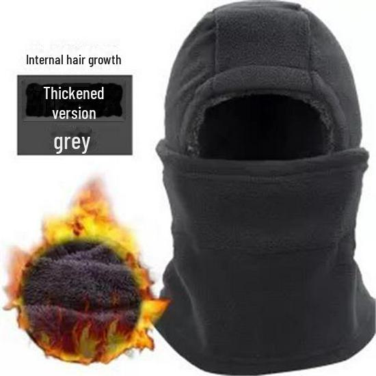 Утепленная флисовая лыжная шапка и маска для лица — ветрозащитный, теплый головной убор для езды на велосипеде