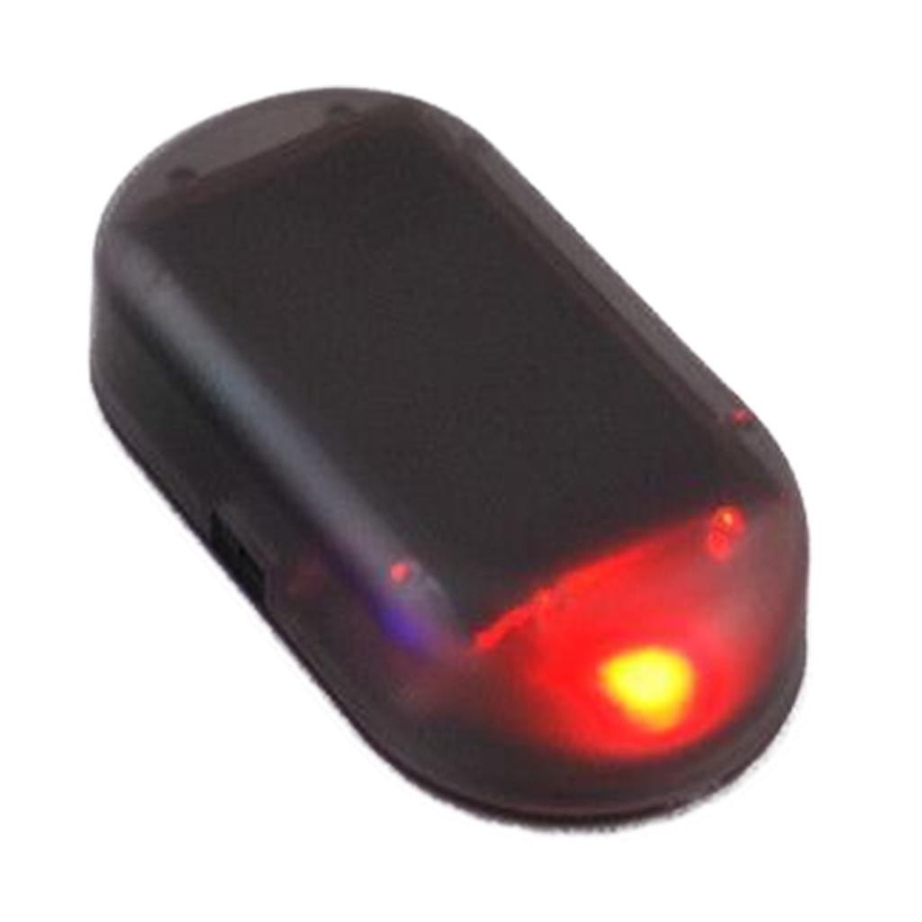 1 шт. универсальный автомобильный светодиодный светильник системы безопасности, предупреждение о краже, мигающая вспышка, поддельная солнечная сигнализация