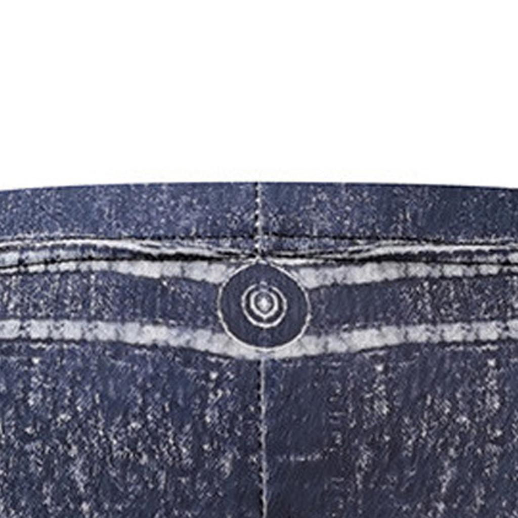 Fashion Women's Hip Lift High Waist Print Jeggings Casual Party Shorts Jeans