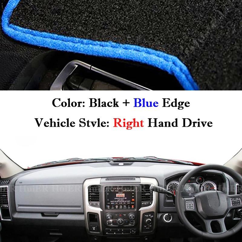For Dodge Ram 1500 2500 3500 2010-2018 Car Dashboard Cover Dashmat Dash Board Sun Shade Anti-UV Pad Carpet Interior Accessories