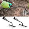 5/6 Teeth Gardening Weeding Tools Garden Hoe Manganese Steel Weeding Rake Grasping Raking Loosening Soil Nail Rake Farm Tools