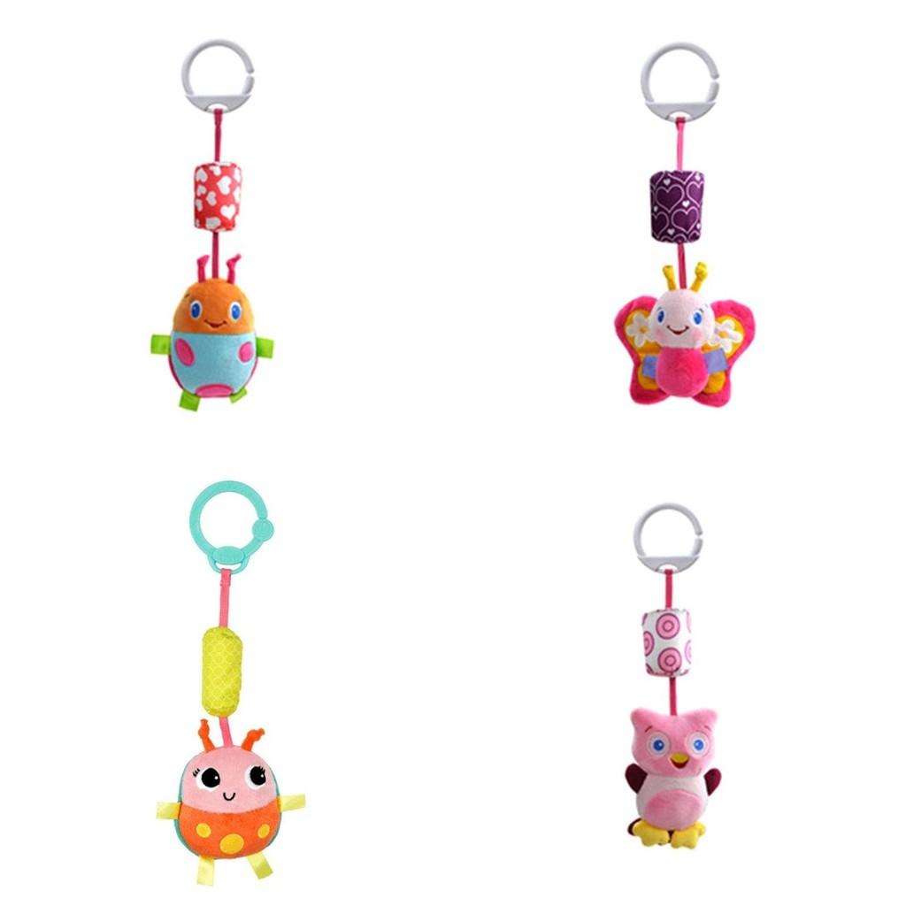 Colorful Plush Animal Handbells Bed Bells Ideal Gift For Babies And Toddlers