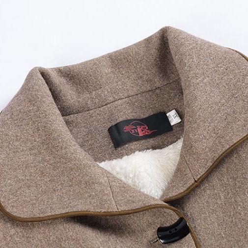 Куртка для бабушки, верхняя одежда, весна-осень, шерстяное пальто для мамы, квадратный вырез, модный наряд для старой леди