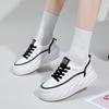 White Shoes Fashionable Autumn New Platform Height Increasing Breathable Casual Shoes for Students