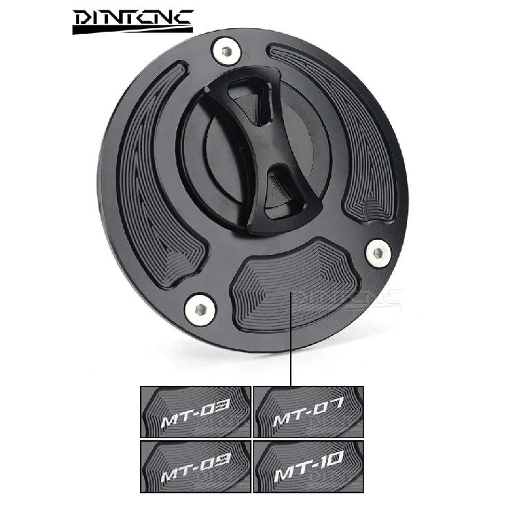 For YAMAHA MT07 MT09 SP MT10 MT03 FZ07 MT09SP MT10SP Keyless Motorcycle Accessories Fuel Gas Tank cap Cover CNC Aluminum