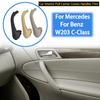 Внутренняя ручка автомобиля, внутренняя дверная панель, накладка на ручку, серый, бежевый, черный, левый и правый, для Mercedes Benz C-класса W203