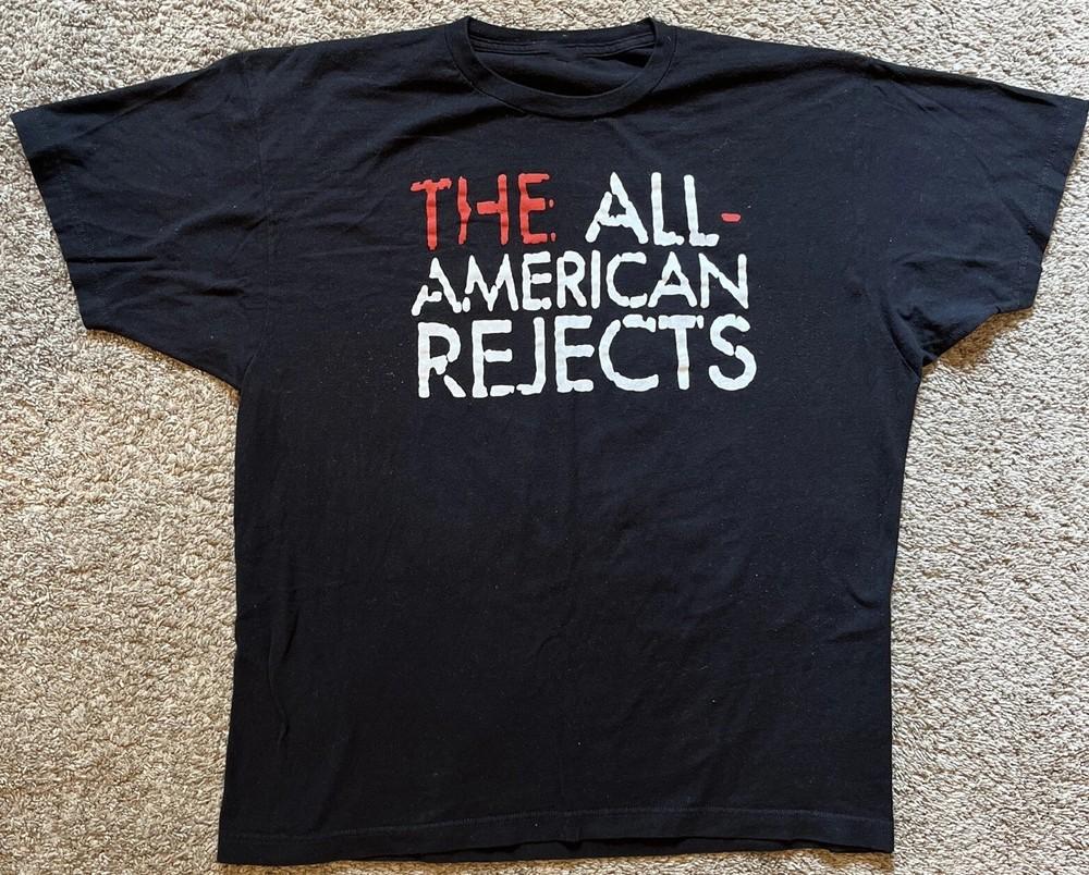 Футболка с двусторонним принтом The All-American Rejects Tour, подарок для фаната, унисекс