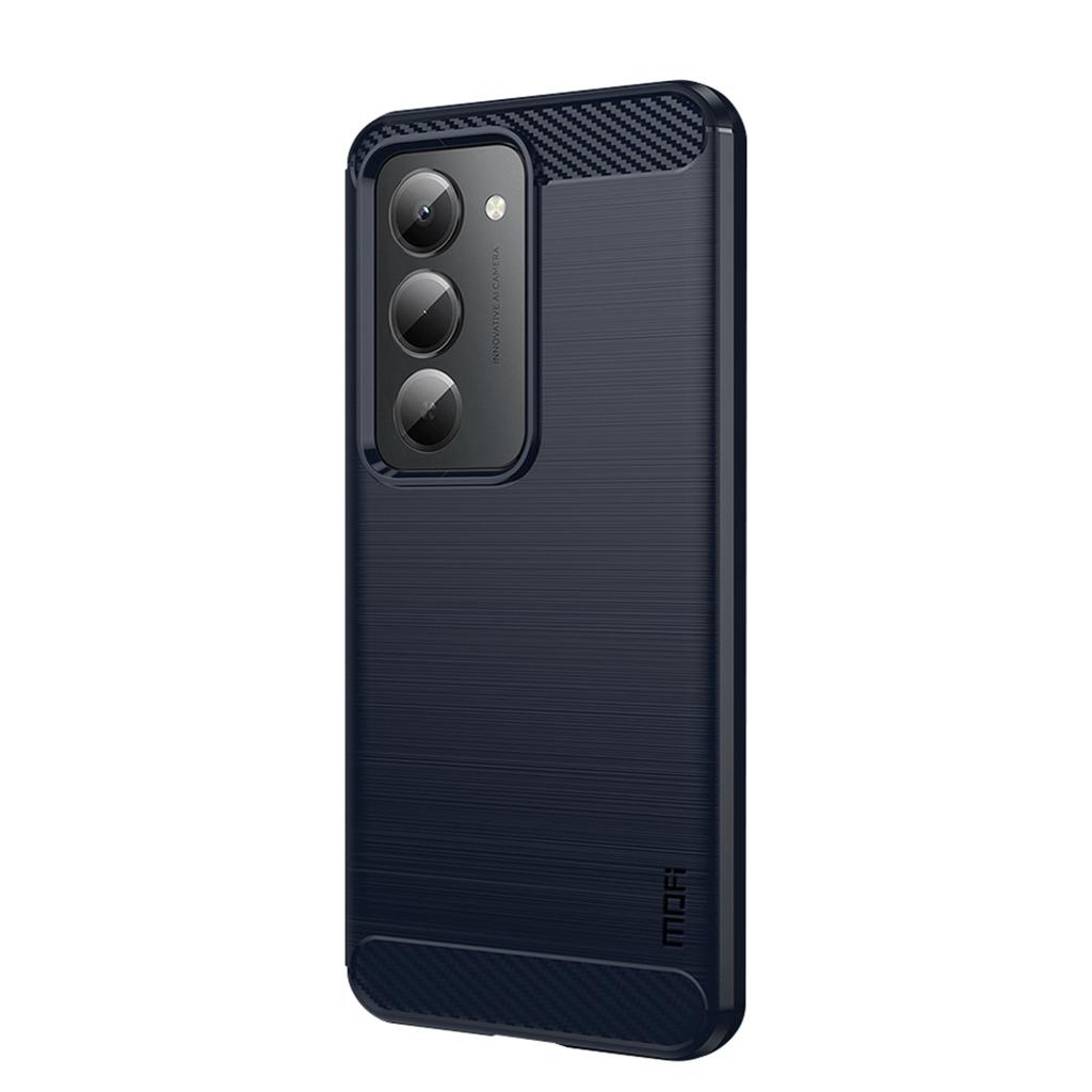 Для Xiaomi Redmi 15 5G (Глобальный) (169 мм) Задняя крышка MOFI с текстурой шлифованного карбонового волокна, мягкий ТПУ чехол
