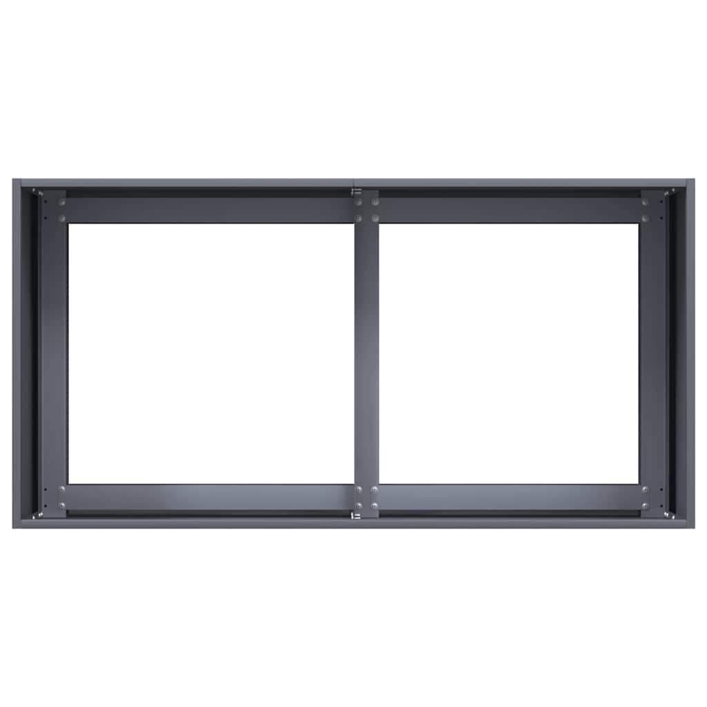 Donica, Antracytowa, 80X40X40 Cm, Stal Walcowana Na Zimno