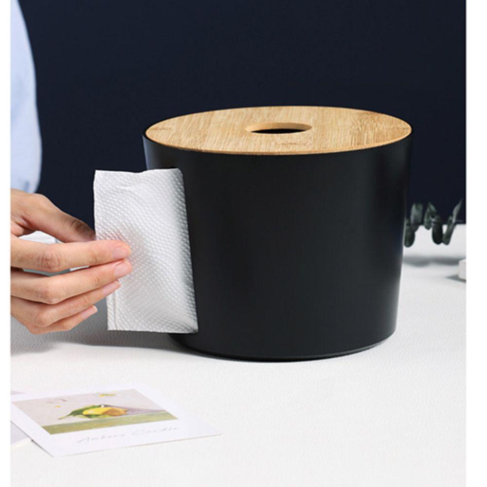 Коробка для хранения, круглая коробка для рулонов бумаги, бамбуковый чехол, коробка для салфеток, чехол для хранения, коробка для рулонов бумажных салфеток