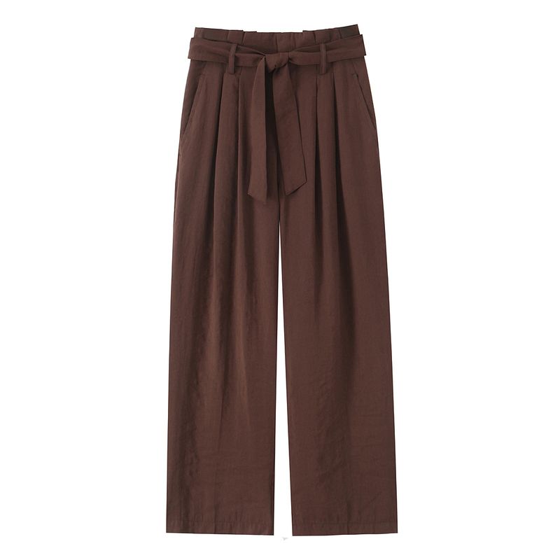 Kaslead New Women Clothes Western Style Fashion Simple and Versatile With Belt Wide Leg Pants 7484073