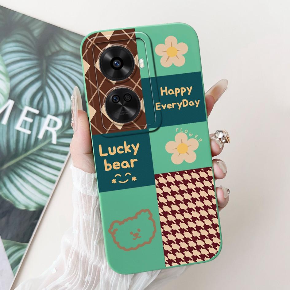 Nova 12 SE Case For Huawei Nova 12 SE Cover 2024 Fashion Painted Liquid Silicone Anti-Fall Protective Bumper For Nova 12SE Funda