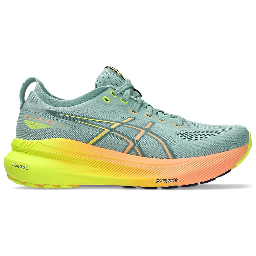 Asics Кроссовки женские Gel Kayano 31 Paris Teal Light-Celadon Safety-Yellow 1012B745-750