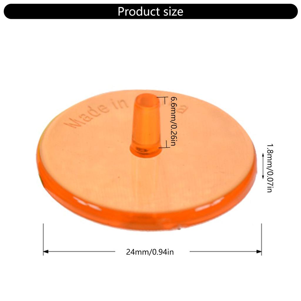 50Pcs Golf Ball Mark Position Markers Diameter 24mm Clear Plastic Flat Golf Ball Markers For Men Women Golf Games