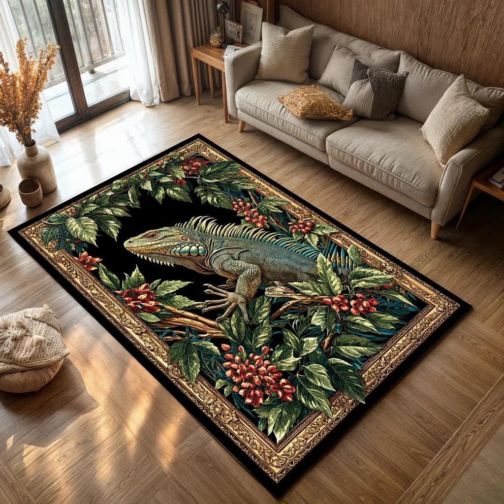 Готический ковер с пчелой, Ковер в стиле академия, Ковер с цветочным животным декором, Ковер бохо, Эстетичный ковер, Современный коврик для пола в гостиной