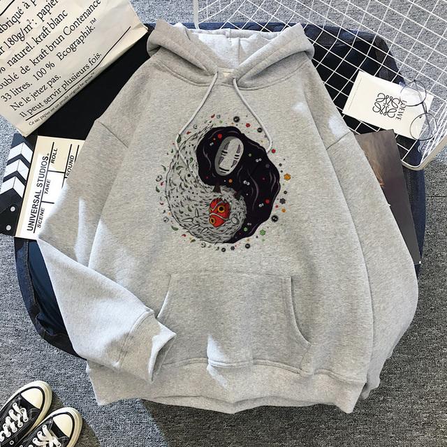 Женская толстовка с длинными рукавами из японского аниме с рисунком Тоторо, женская толстовка Kawaii Hoodeis Miyazaki Hayao Studio, толстовки