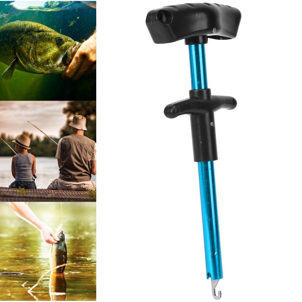 Stainless Steel T Shape Fish Hook Remover Lure Sea Fishing Tackle Accessoryblue