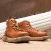 Ботинки Martin мужские дышащие ботинки Gaobang из конской кожи в стиле ретро с круглым носком