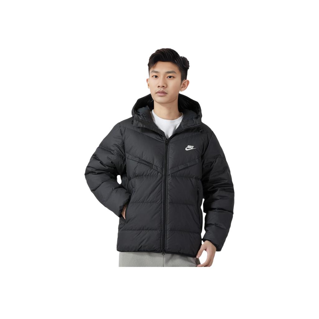 Nike Куртка с капюшоном Storm-FIT Windrunner Черная Мужская Куртки FB8178-010