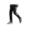Li Ning Sports Lifestyle Series Fashion Logo Print Pattern Spliced Elastic Waist Tapered Knit Joggers Men Joggers Black AKLT607-2