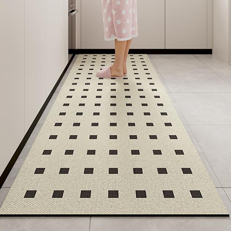 Кухонный ковер Нескользящий Водонепроницаемый и Маслостойкий Коврик для пола Красочные ковры с текстурой имитации мрамора Длинный размер Коврики для украшения дома