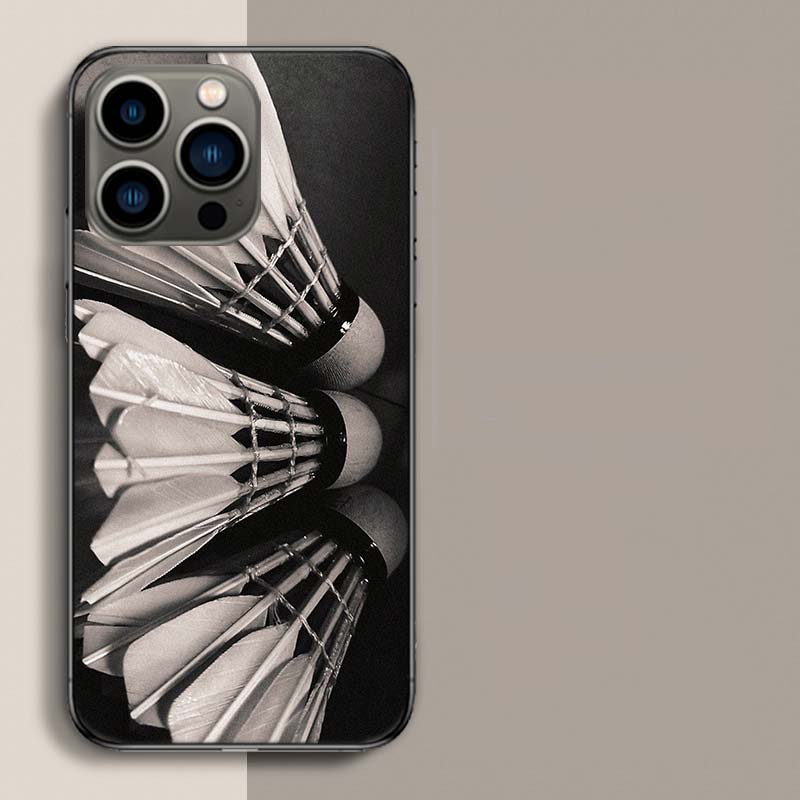Badminton Sport Phone Case For Iphone 17 Air 15 Pro 14 Plus 16 Pro Max 12 13 Mini 11 16E X XS Cover Cute Fundas