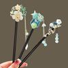 Vintage Flower Hair Sticks Handmade Retro Hair Clips Hairpin Hair Chinese for Pan Headdress
